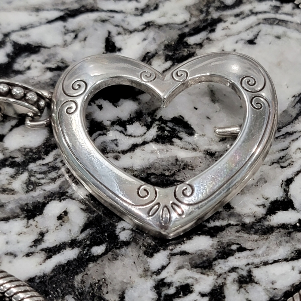 RETIRED RARE FIND BRIGHTON NWT HEART SNAKE CHAIN BELT ADJUSTABLE 34" BY 39" - Picture 6 of 6